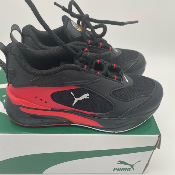 Little Kids Puma RS-Fast Red and Black - Picture 10 of 13